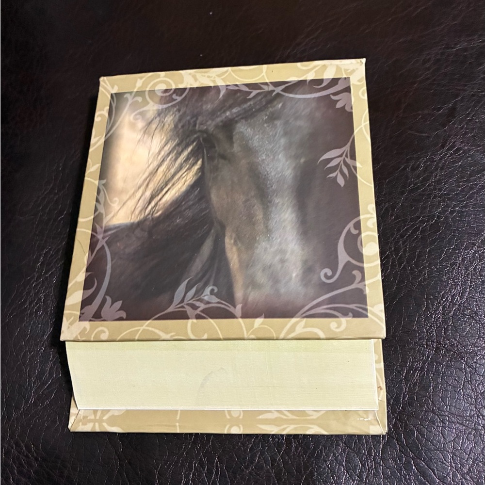 Decorative Horse Print Hardcover Notepad